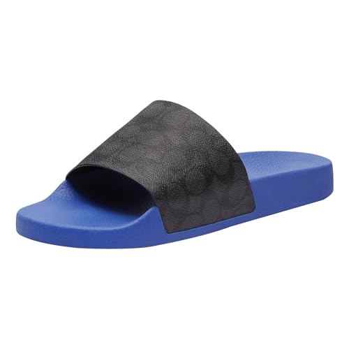 Signature Coated Canvas Pool Slide Sandal N2644