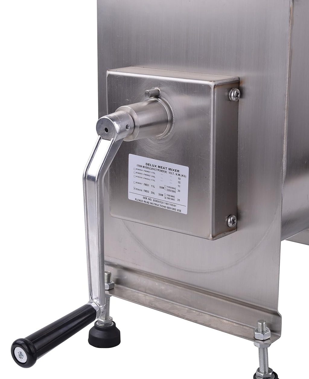 15-Pound Stainless Steel Manual Meat Mixer C3947