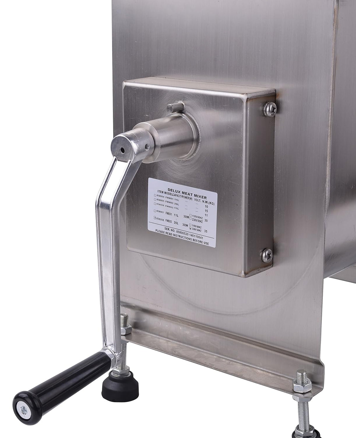 15-Pound Stainless Steel Manual Meat Mixer C3947