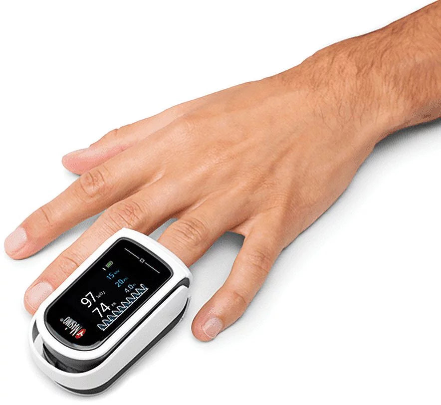Pulse Oximeter Blood Oxygen Saturation Monitor with Pulse Rate Measurements and Pulse Bar Graph LED Display J85155