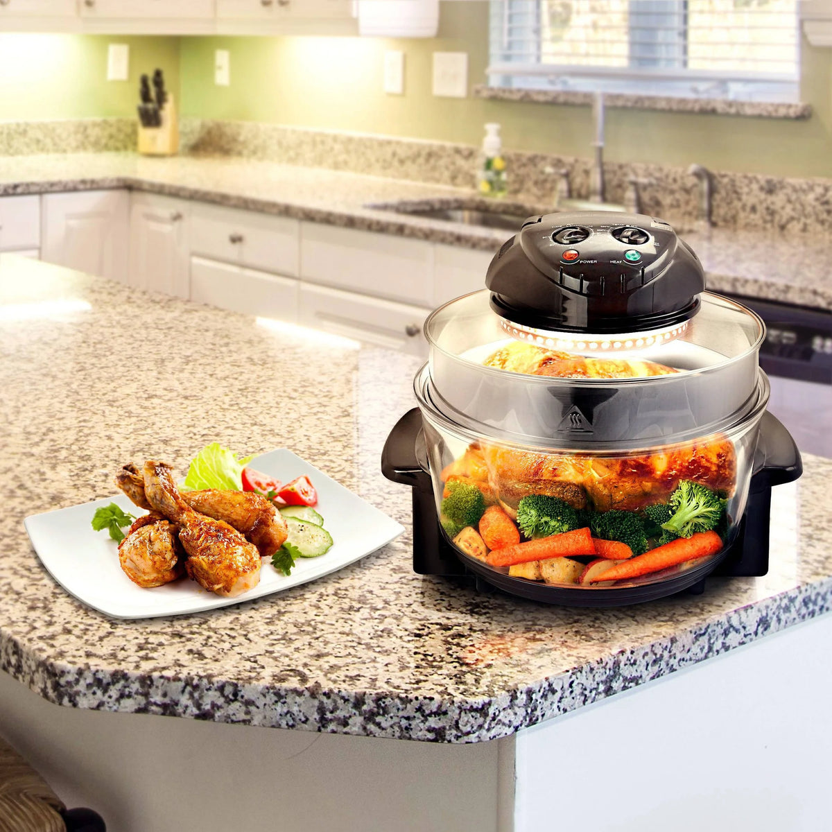 Black Countertop Air Fryer Oven I5637