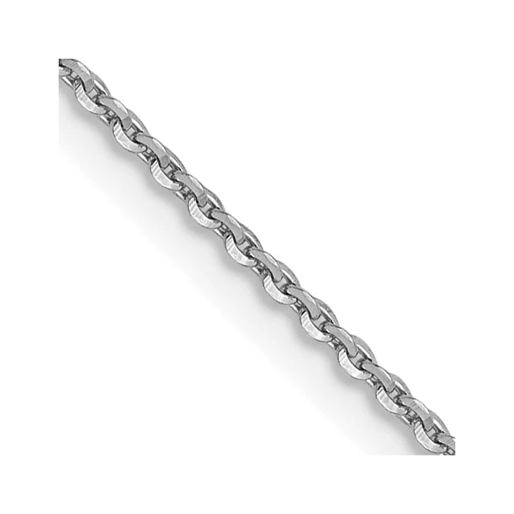 14 kt White Gold Cable Chain 20 Inches F64248