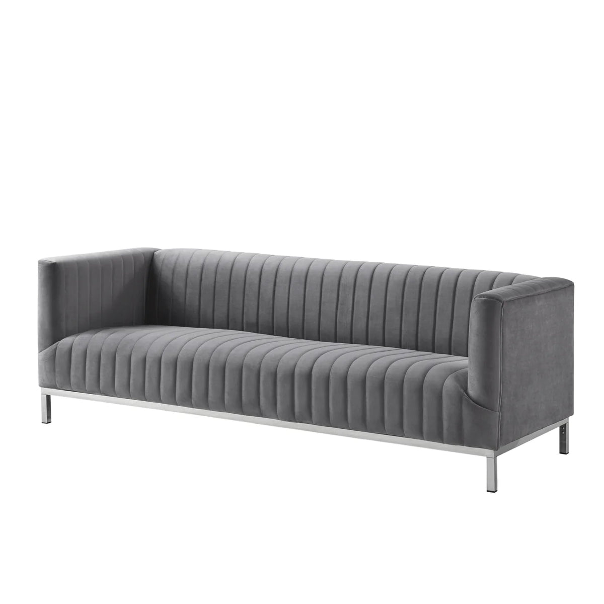 Velvet Tuxedo Sofa H3345