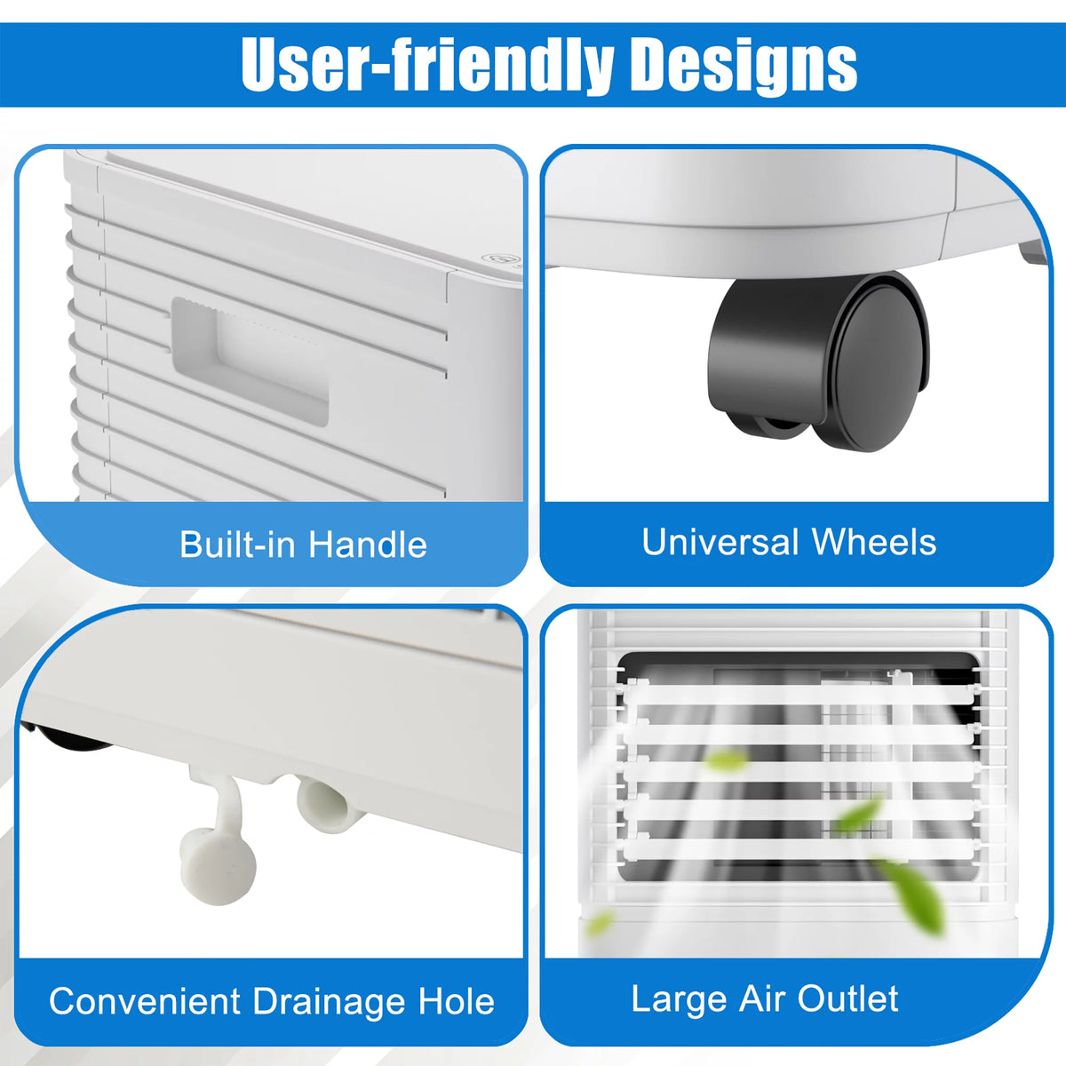 6000 BTU Portable Air Conditioner 3-in-1 Black K751920