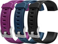3 Pcs Watch Bands Replacement Set Purple Blue Black Z250