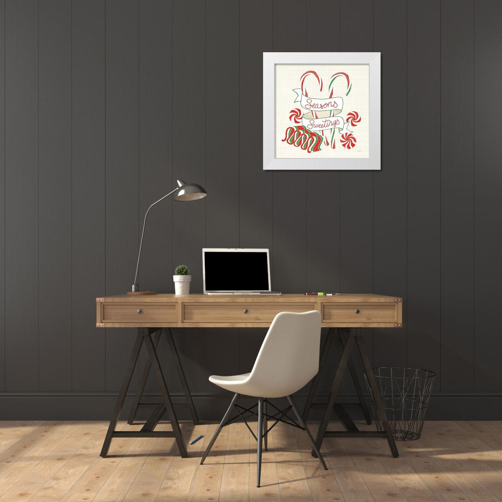 15x15 White Wood Framed Art Print L99037