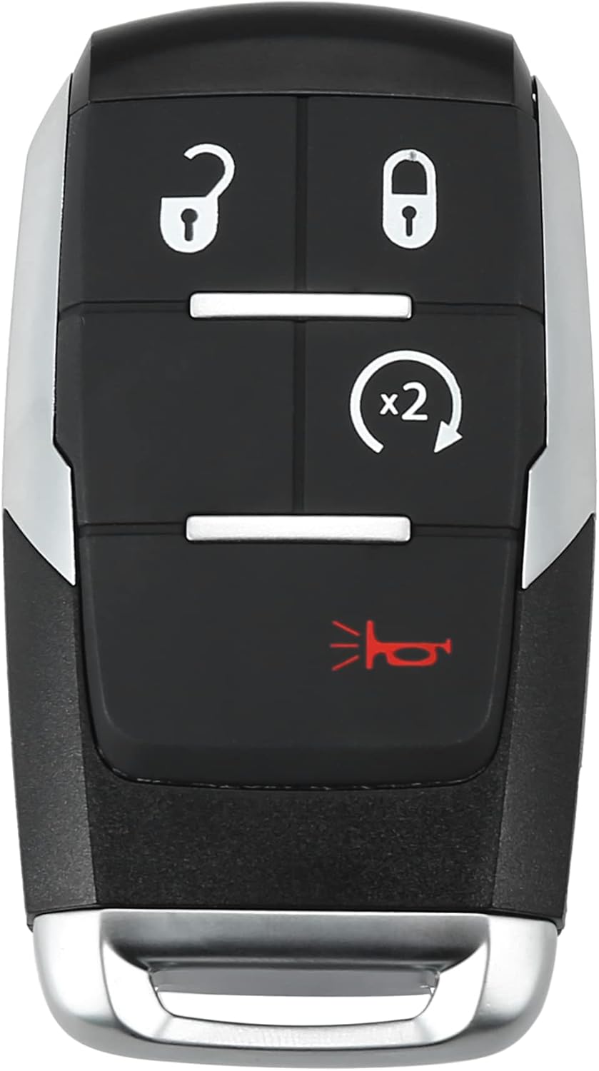 Replacement Keyless Entry Remote Car Key Fob 4 Buttons with Door Key B691