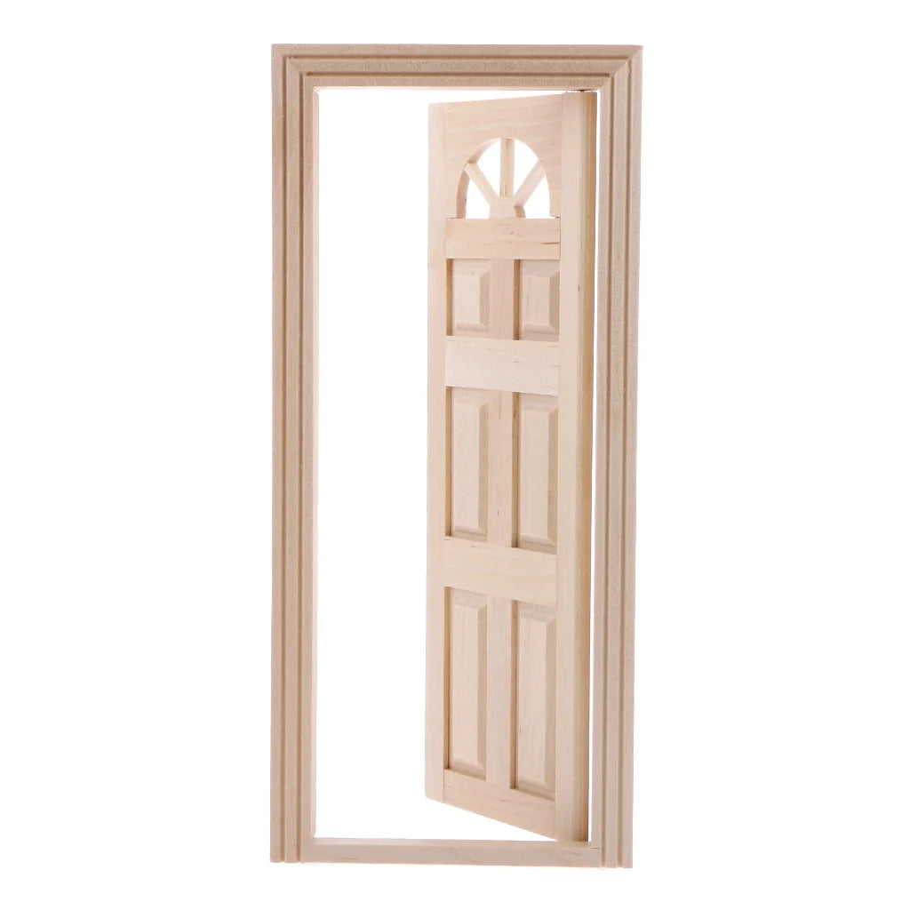 Unpainted Wooden Exterior Door with Frame K67904