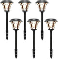 6 Pack Solar Powered Pathway Lights, Warm White T872