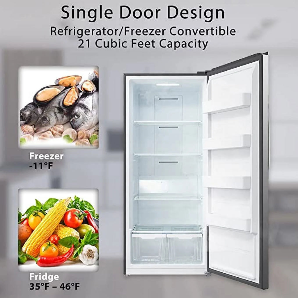 21 Cu.ft. Upright Convertible Freezer/Refrigerator I23997