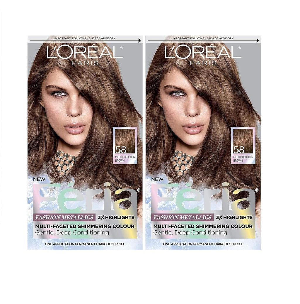 58 Bronze Shimmer Permanent Hair Color, Pack of 2 S112