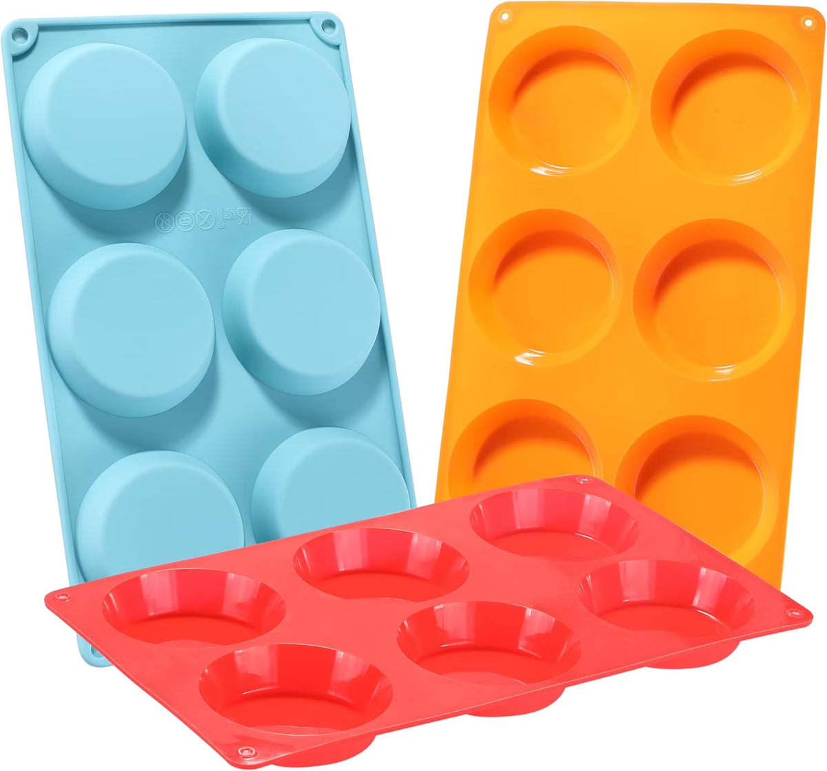 3" Round Silicone Egg Mold Pan X9280