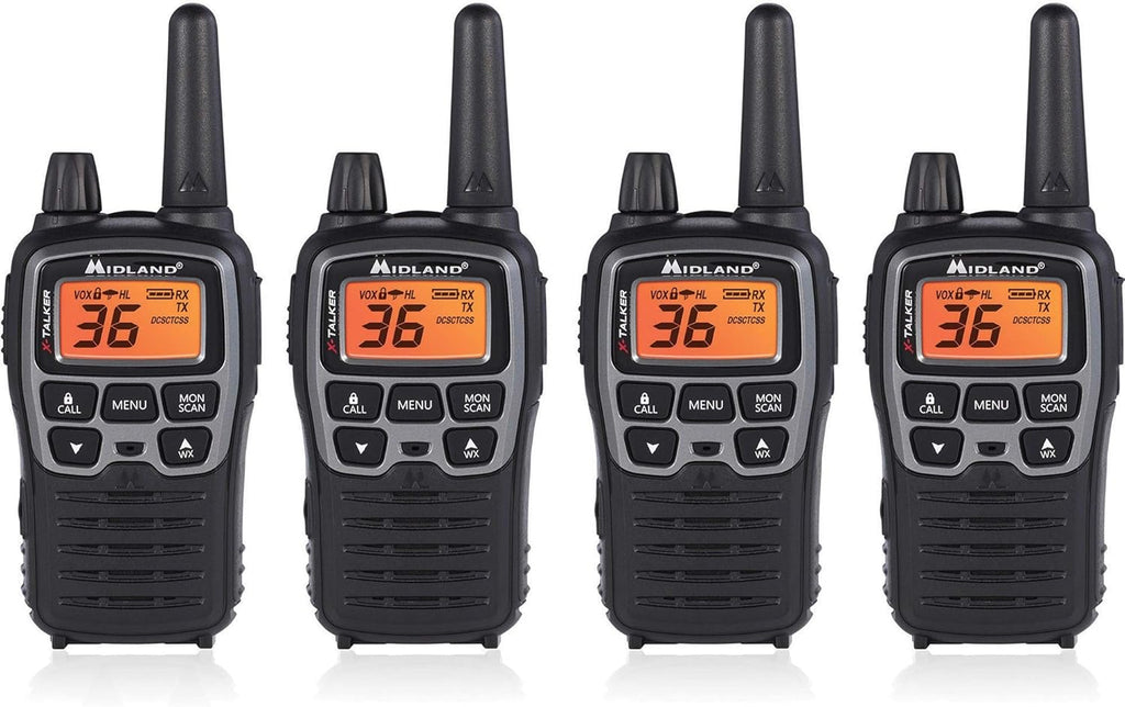 36 Channel FRS Two-Way Radio Walkie Talkie Black/Silver Z15200