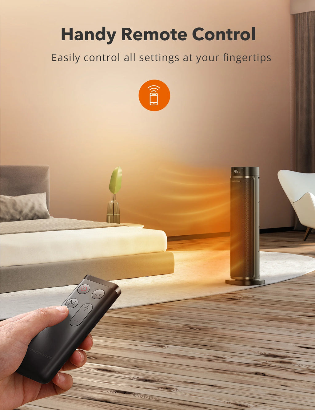 1500W PTC Ceramic Heater with Remote Y99285