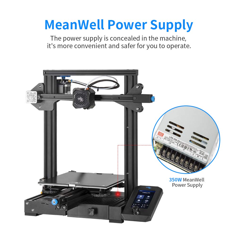 3D Printer with Carborundum Glass Platform 8.66x8.66x9.84 Inch Printing Size X19695