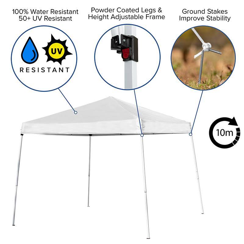 Blue Outdoor Pop Up Canopy Tent with Carry Bag M680