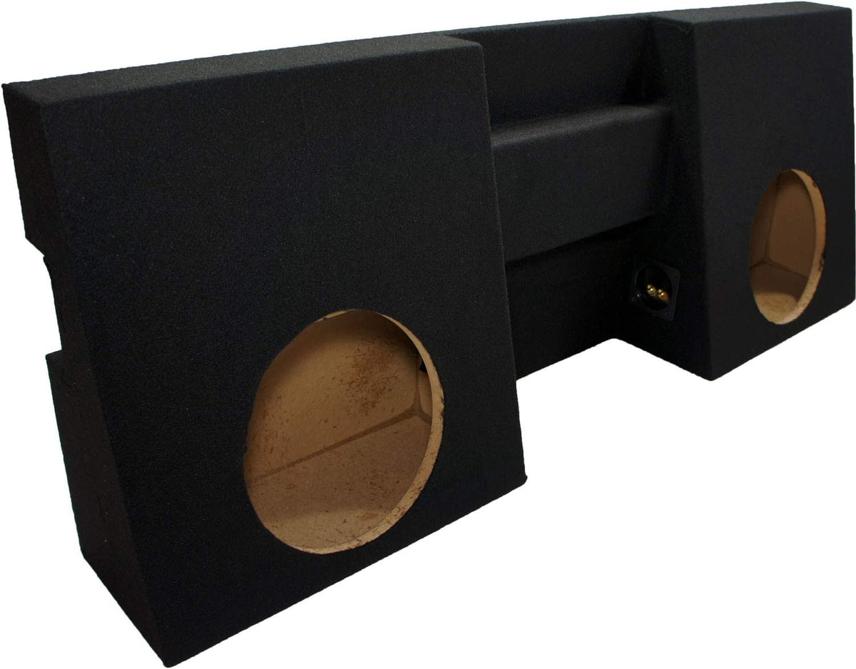 Compatible with 2005-UP Toyota Tacoma Double Cab Truck Dual 10 Sub Box Enclosure & Amp F318