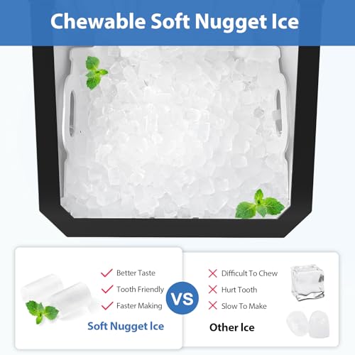 Silver Nugget Ice Maker Countertop, 55lbs/Day, Self-Cleaning G3746