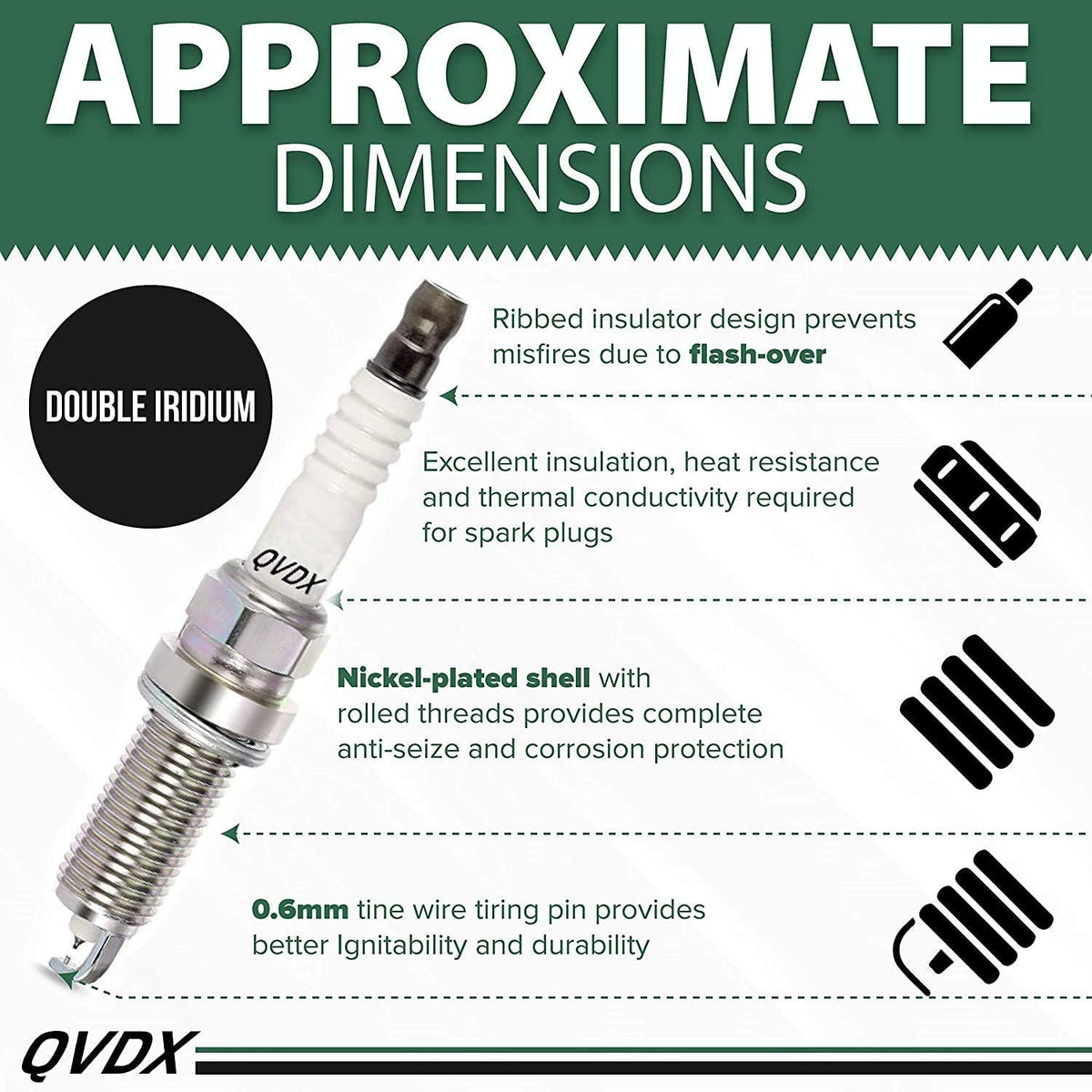 Iridium Spark Plugs and Ignition Coil Pack of 6 G9569