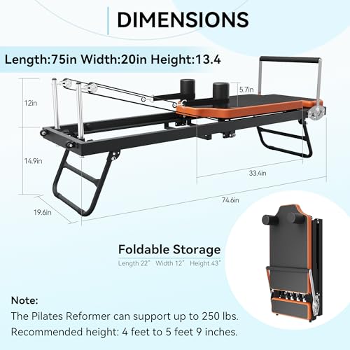 Foldable Pilates Reformer I9855