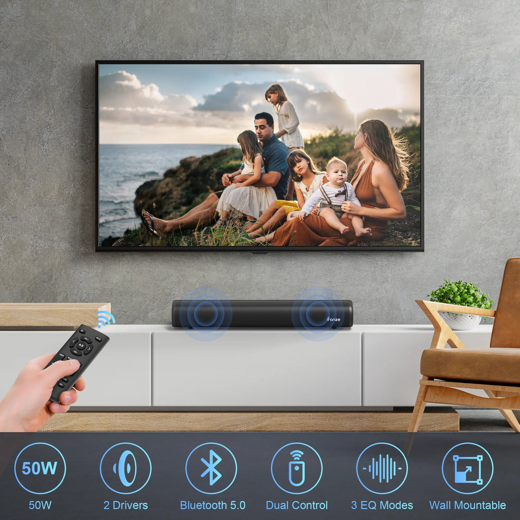 Sound Bar with Built-in Subwoofers A24633