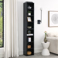 8-Tier Media Tower Rack with Adjustable Shelves V247848
