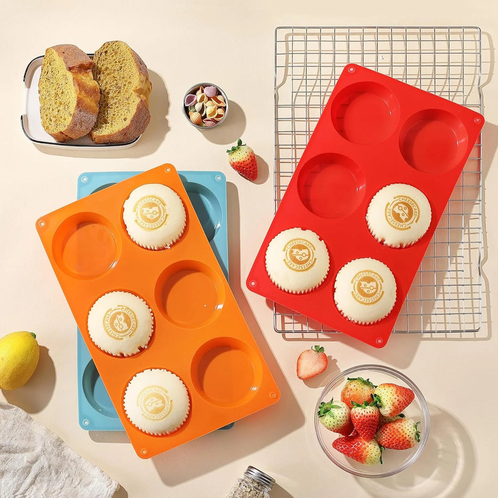 3" Round Silicone Egg Mold Pan X9280