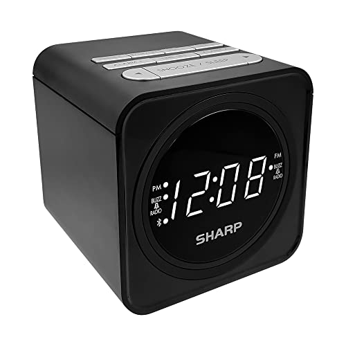 FM Clock Radio with Bluetooth Speaker and Dual Alarms S73773