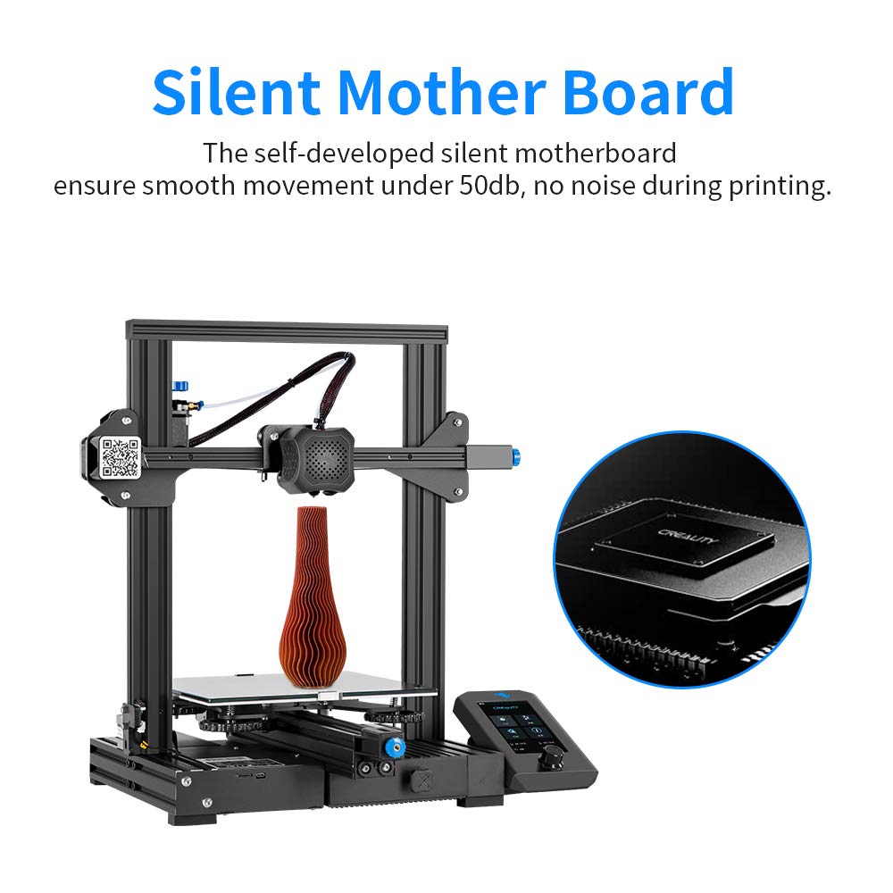 3D Printer with Carborundum Glass Platform 8.66x8.66x9.84 Inch Printing Size X19695