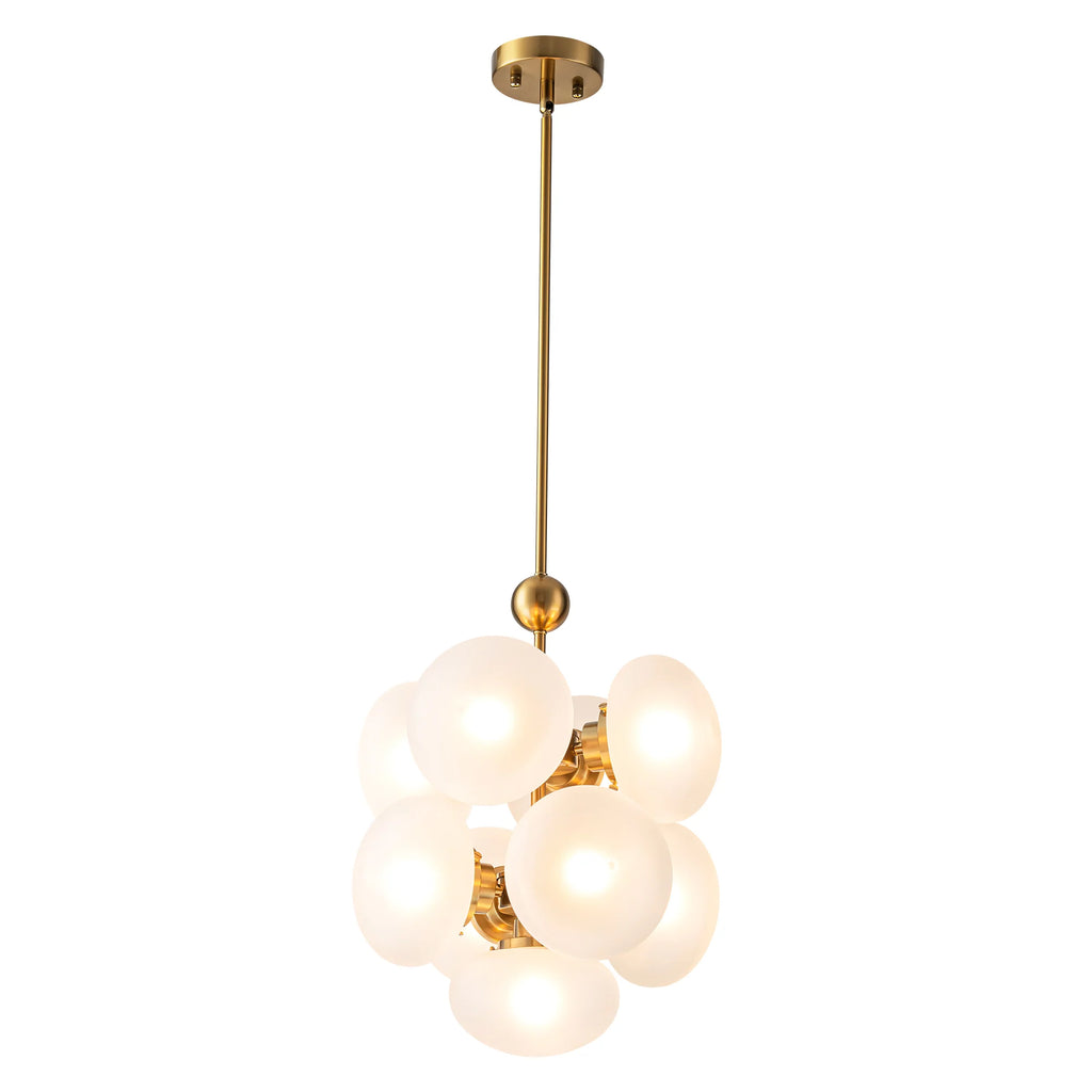 9-Light Globe Cluster Chandelier U9766