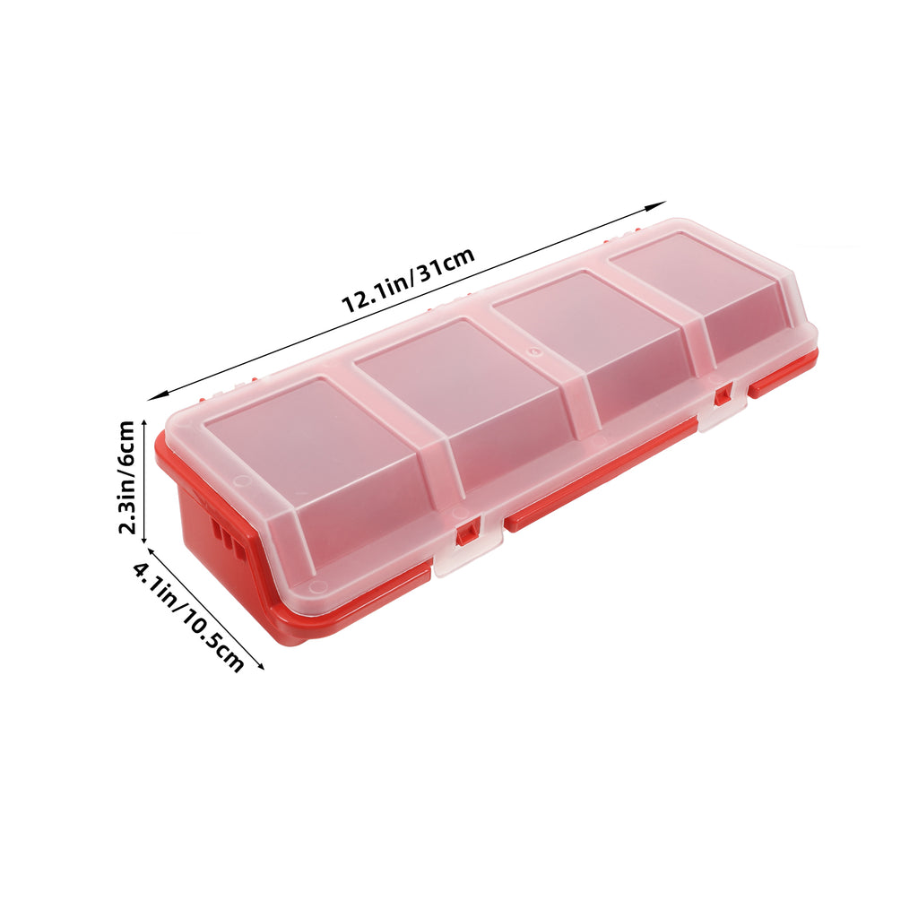 2 Pcs Screw and Nail Organizers Storage Parts Box C314