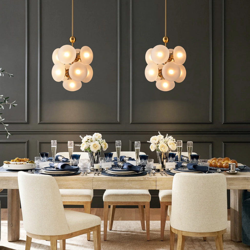 9-Light Globe Cluster Chandelier U9766