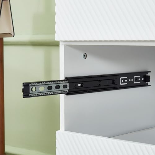 White 4 Doors 3 Drawers Wooden Closet Cabinet Wardrobe Armoire Z53826