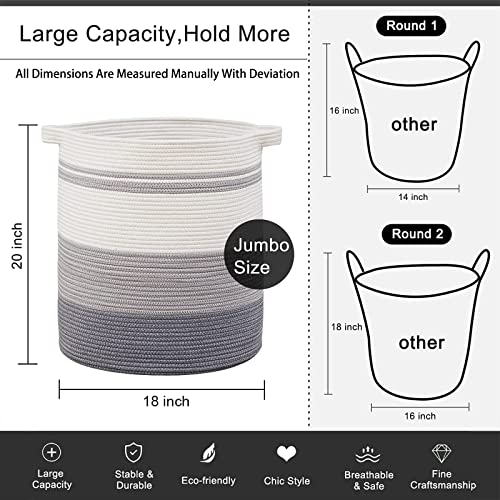 Gradient Yellow 80L Woven Laundry Basket with Handles Q368