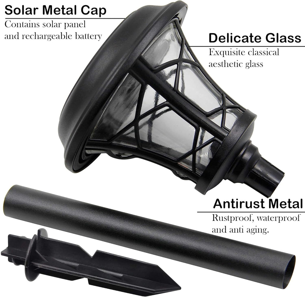 6 Pack Solar Powered Pathway Lights, Warm White T872