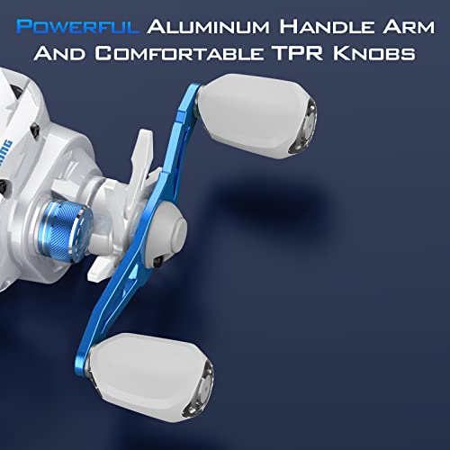 Lightweight Baitcasting Fishing Reel with 7.6 OZ 7.1:1 Gear Ratio L677