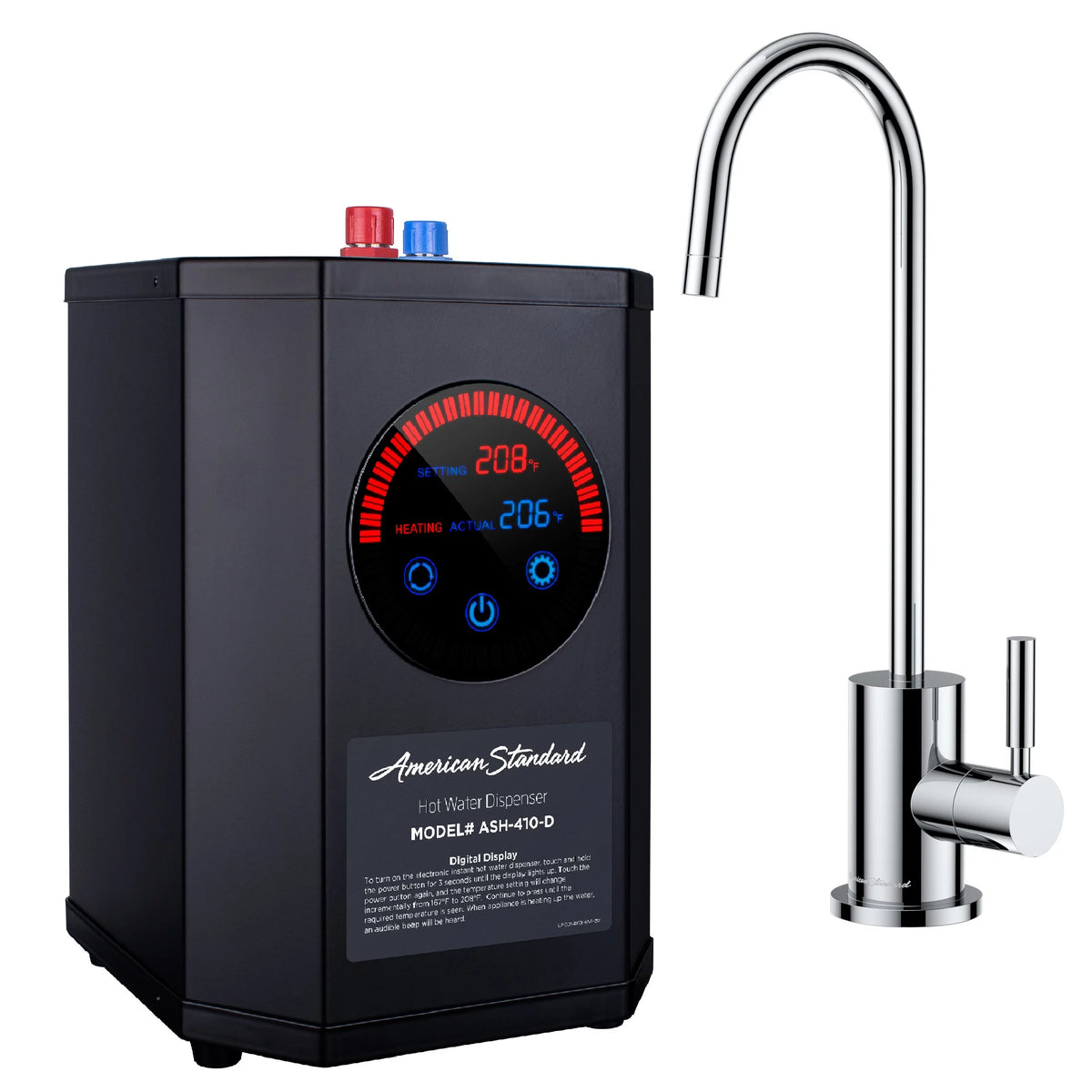 Chrome Single Handle Hot Water Dispenser F782