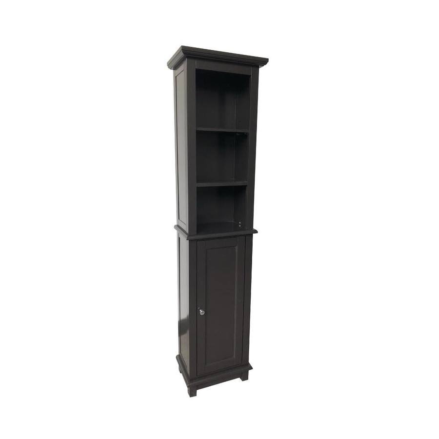 Espresso MDF Freestanding Linen Cabinet W6678