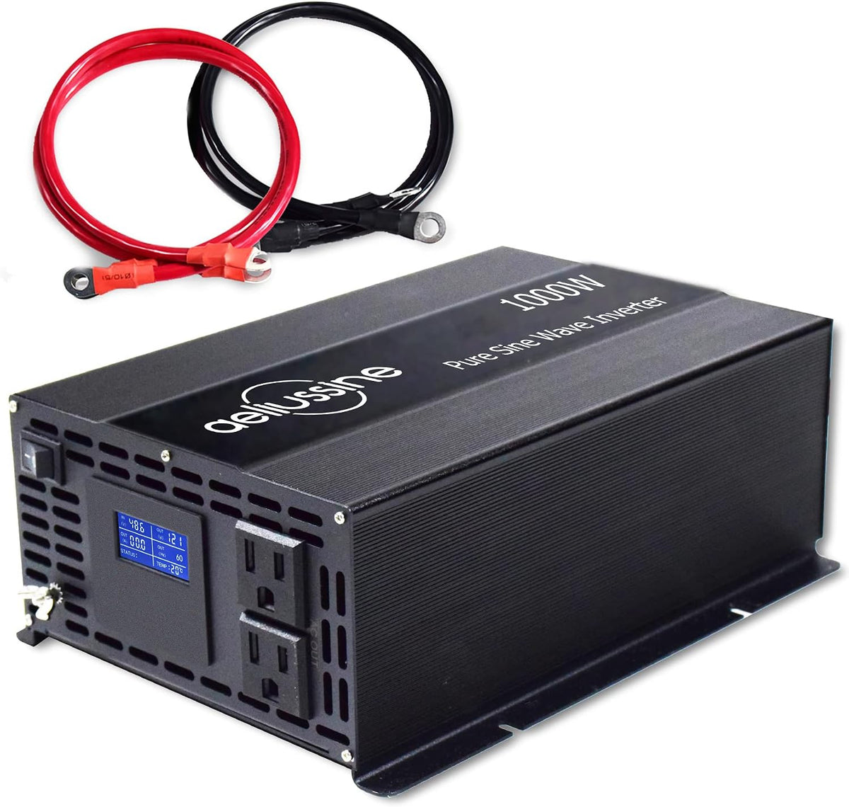 500 Watt Pure Sine Wave Inverter 12v to 110v 120v with 2 US Socket J92020