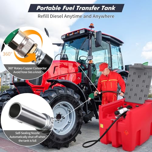 58 Gallon Diesel Transfer Tank with 12V Electric Fuel Pump G6938