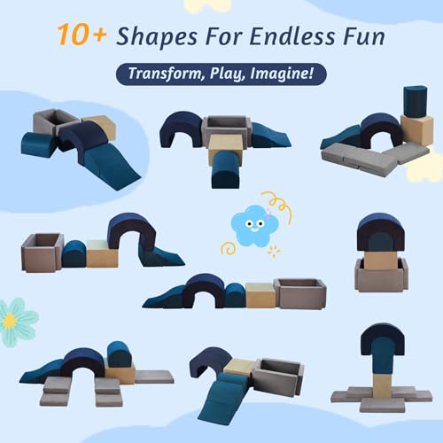 7 Pieces Soft Foam Climbing Blocks PlaySet N436077