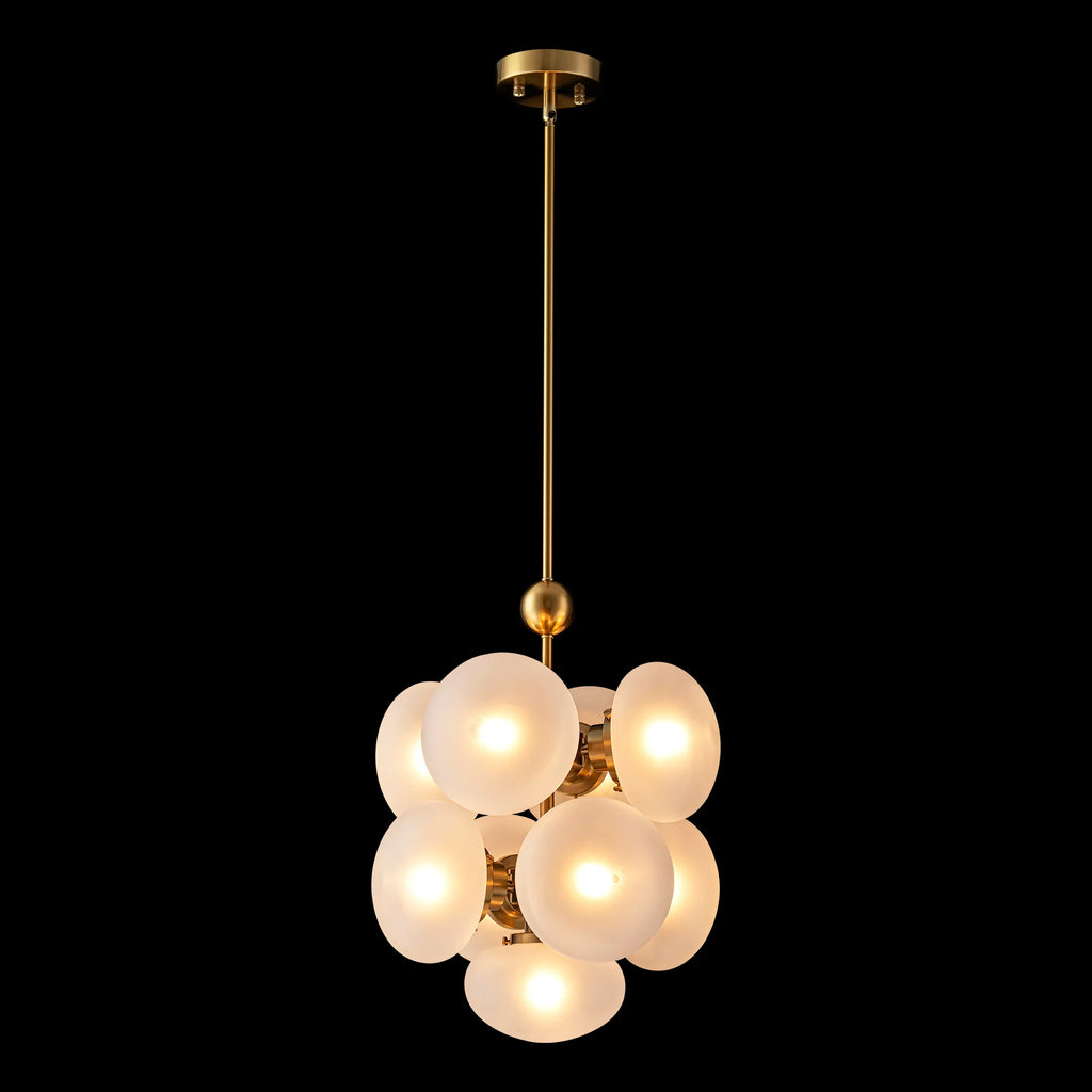 9-Light Globe Cluster Chandelier U9766