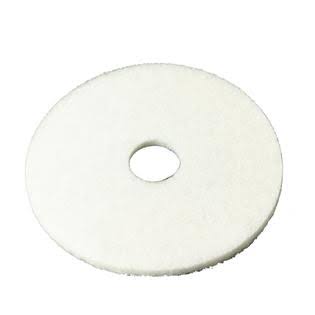 White Super Polish Pad 16x22 Floor Pad Case of 5 Y198044