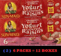 12 Boxes Strawberry & Vanilla Yogurt California Raisins C316443