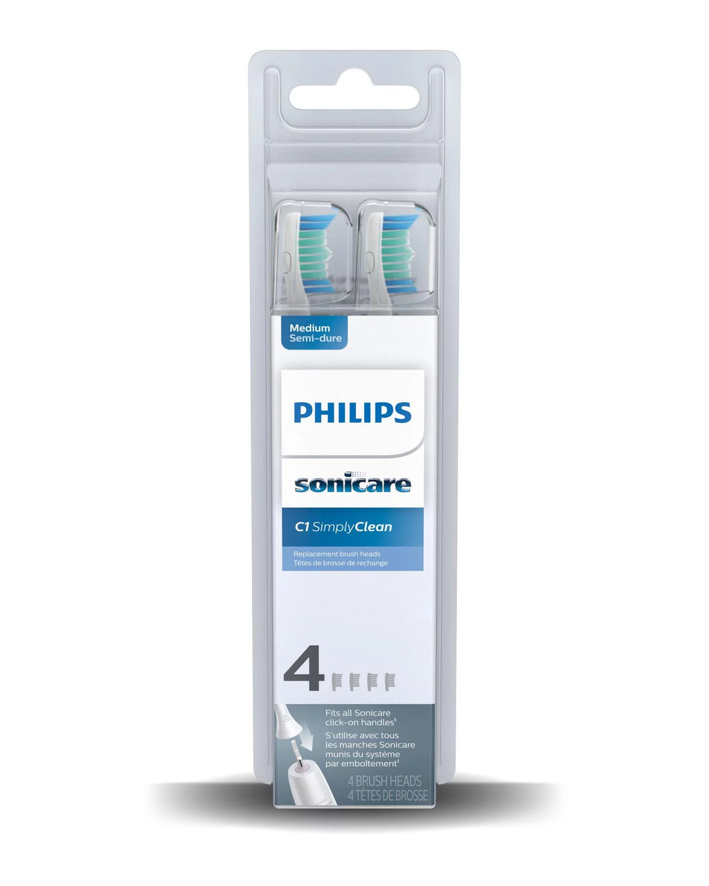 4 Pack Replacement Toothbrush Heads G684
