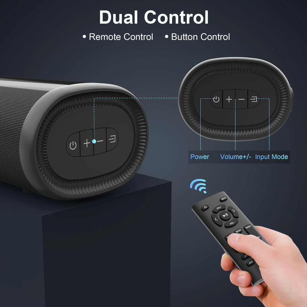 Sound Bar with Built-in Subwoofers A24633