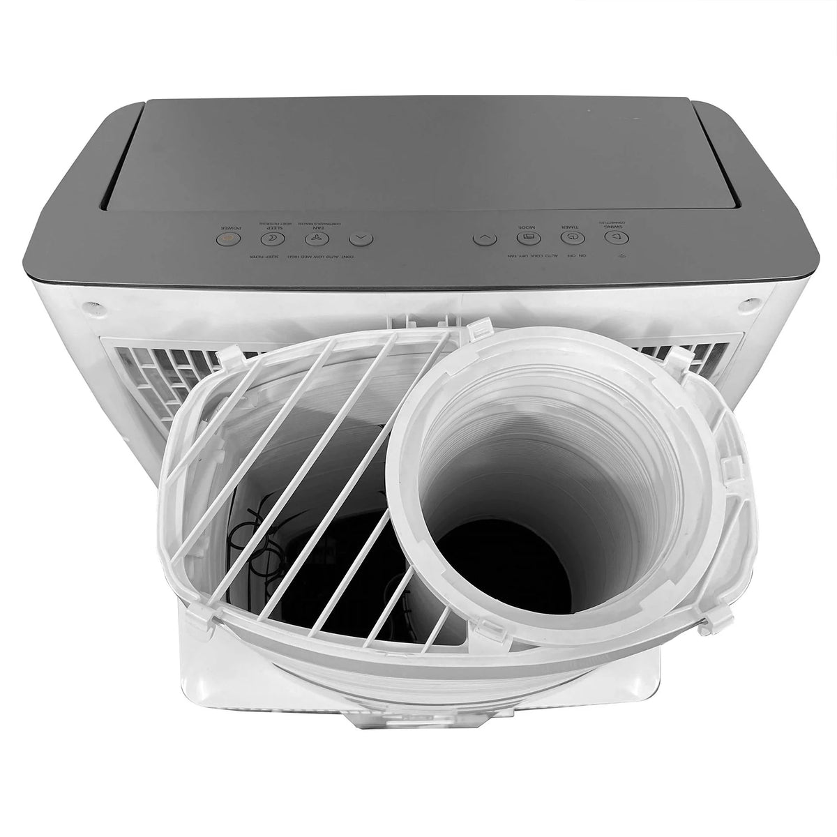 14,000 BTU Dual Hose AC, Heater, Dehumidifier, Fan T962