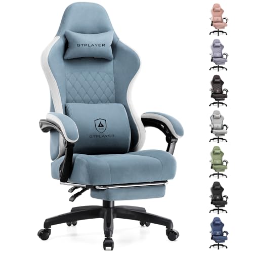 Black Ergonomic Gaming Chair with Footrest Q86283