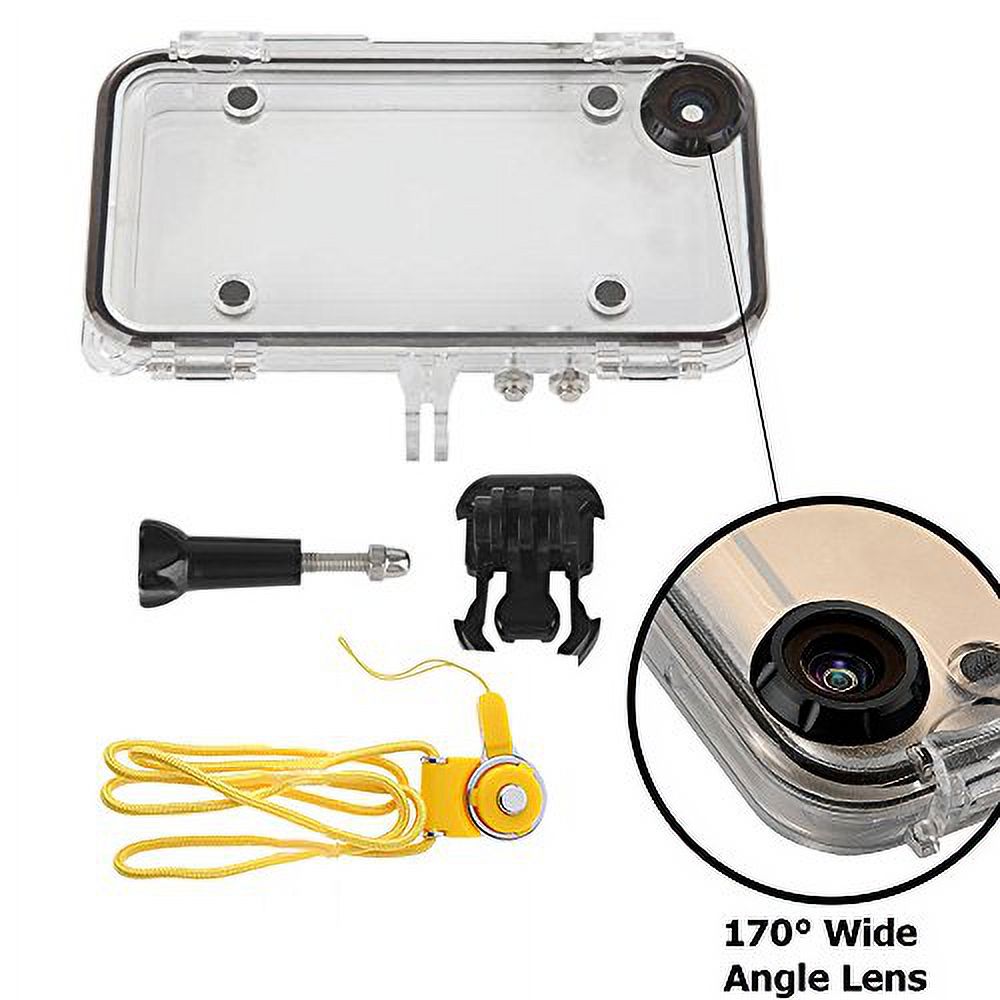 Waterproof Case for iPhone 6, 6S with Handlebar & Seatpost Mount for Bikes with Microfiber Cloth E1132