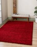 Cherry Red 7' x 10' Shag Rug H299